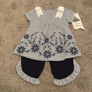 Rare Editions Navy Stripe Set